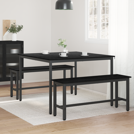 Matbord 110 x 110 x 75 cm METALL Rektangulär