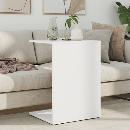 Sidobord Vit 45 x 40 x 62,5 cm Konstruerat trä