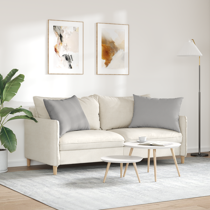 Sofakuddar 2 st tyg Moln Grå 70 x 50 cm