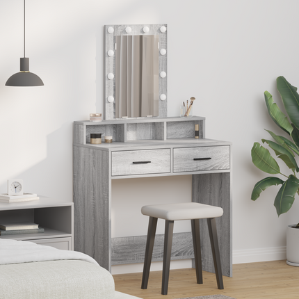 Smyckebord Grå 79 x 41 x 140 cm Konstruerat trä
