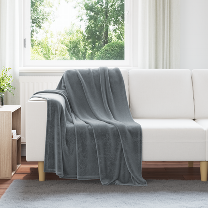 Filtar 6 st Mörkgrå 130 x 150 cm 3.04 Fleece
