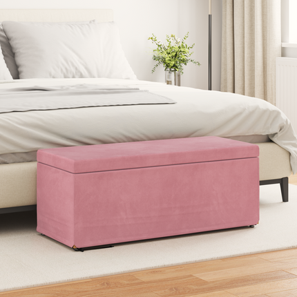 Pall Rosa 101 x 41 x 40 cm Sammet och konstruerat trä