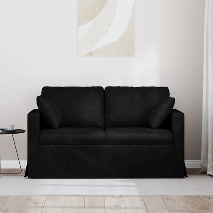 Soffa Svart 138 x 78 x 80 cm Sammet