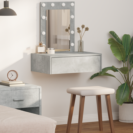 Smyckebord Grå 60 x 40 x 70 cm Konstruerat trä