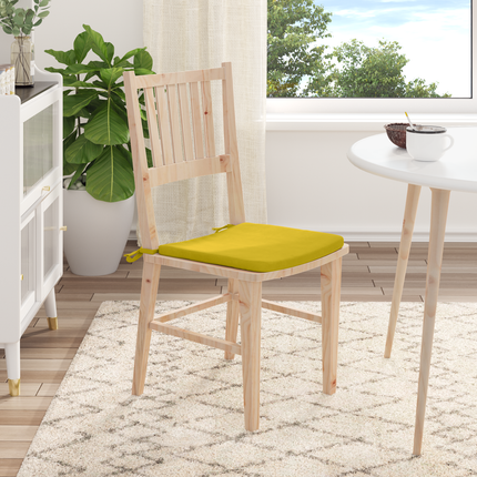 Sittkuddar 4 st Sammet Gul 40 x 40 x 3 cm