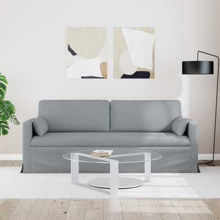Soffa Ljusgrå 78 x 78 x 80 cm tyg