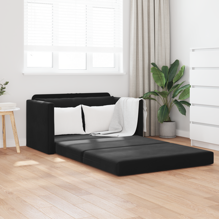 Soffsäng Svart 124 x 71 x 78 cm Sammet