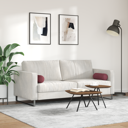 Bolsterkuddar 2 pcs Vinröd Ø 15 x 40 cm tyg