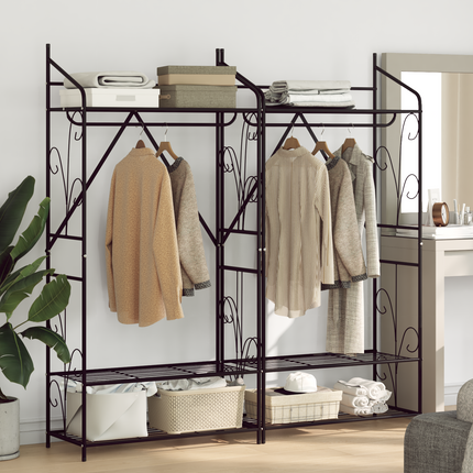 Öppen garderob 2 st 78 x 36 x 158 cm