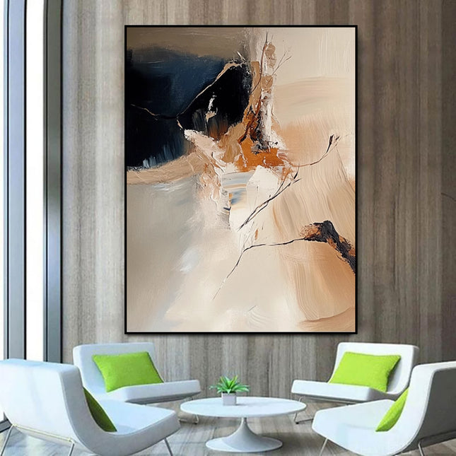 Handmade Oil Painting Canvas Wall Art Decoration Modern Abstract Morandi Colors For Home Living Room Decor Rolled Frameless Unstretched Painting