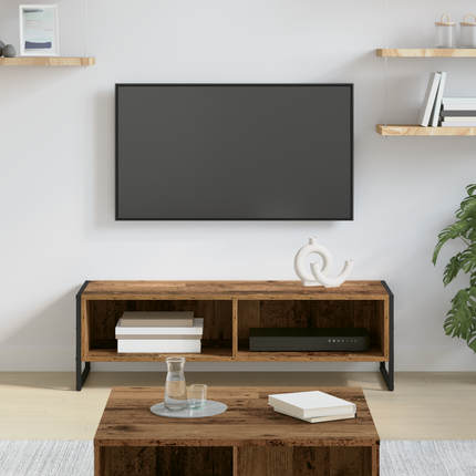 TV-skåp 100 x 36.5 x 30.5 cm Gammalt trä Konstruerat trä