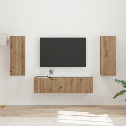 TV-bänkset 2 st Artisan Ek Konstruerat trä