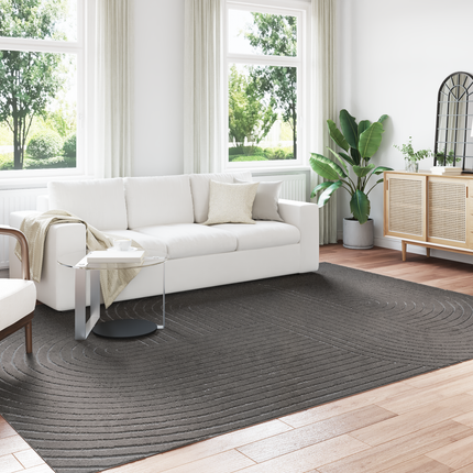 Områdesmattor PALMERAS Antracit 340 x 240 cm Polyester