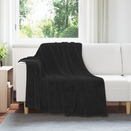 Kastfilt Svart 150 x 200 cm Fleece
