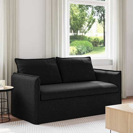 Soffa Svart 156 x 82 x 85 cm tyg