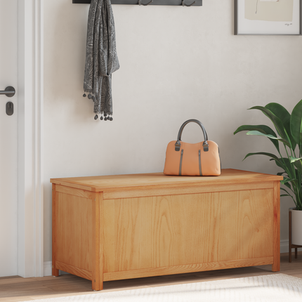 Förvaringslåda 110 x 45 x 45 cm Massivt Ekträ