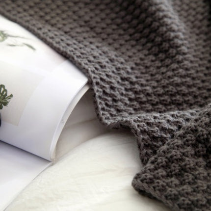 Nordic fringed knit ball blanket wool blanket office air conditioning lunch break blanket shawl blanket sofa leisure blanket blanket