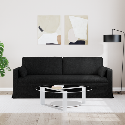 Soffa Svart 198 x 78 x 80 cm tyg
