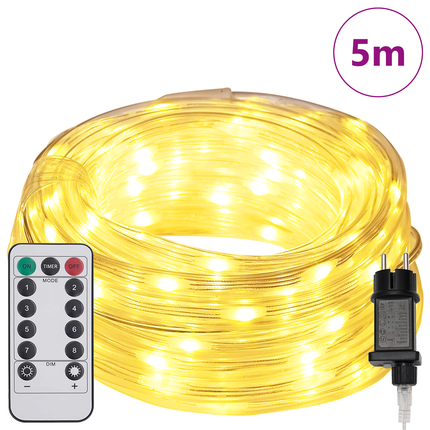 Ljuslina med 120 LED-lampor Varmvit 5 m PVC