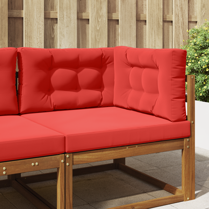 Utomhus Soffa Kudde Polyester Röd 80 x 80 x 8 cm