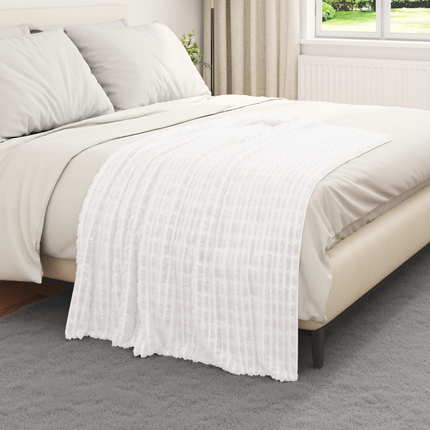 Kastfilt Vit 150 x 130 cm Fleece