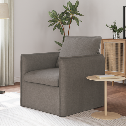 Soffa Taupe 75 x 82 x 85 cm tyg