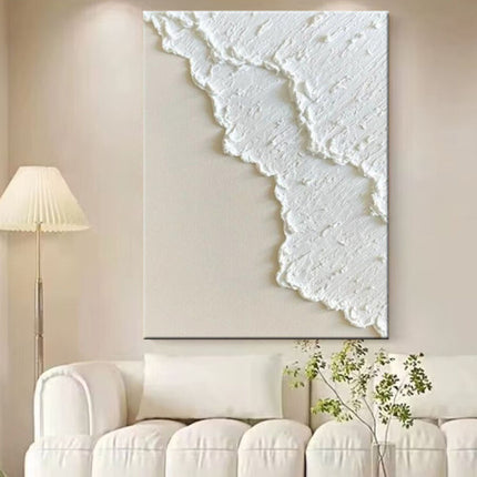 Hand Painted Three-dimensional Oil Painting Niche White