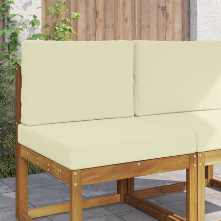 Utomhus Soffa Kudde Polyester Kräm 60 x 60 x 8 cm
