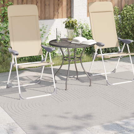 Områdesmattor Rektangulär PALMERAS Kräm 170 x 120 cm Polyester