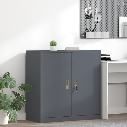Förvaringsskåp Antracit 90 x 40 x 90 cm Stål
