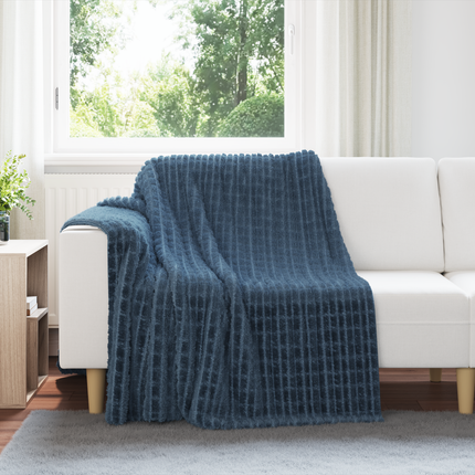 Kastfilt Mörkblå 200 x 150 cm Fleece