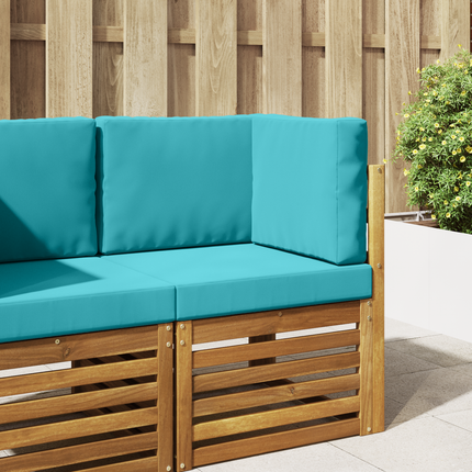 Utomhus Soffa Kudde Polyester Turkos 60 x 60 x 8 cm
