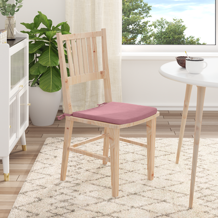 Sittkuddar 4 st Sammet Rosa 40 x 40 x 3 cm