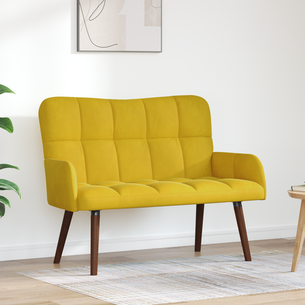 2-sits soffa Gul 115 x 61 x 87 cm Sammet