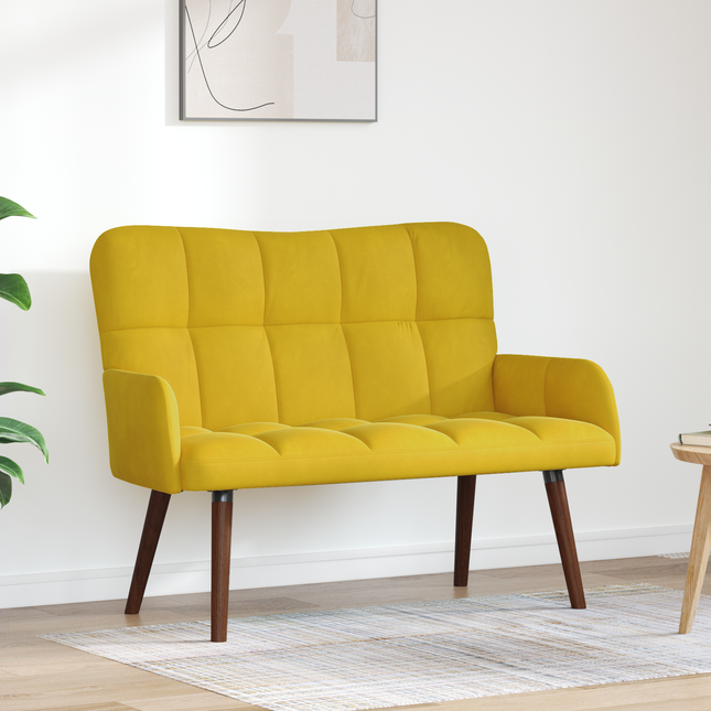 2-sits soffa Gul 115 x 61 x 87 cm Sammet