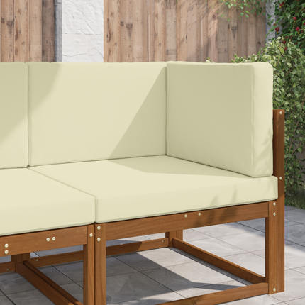 Utomhus Soffa Kudde Polyester Kräm 80 x 80 x 8 cm