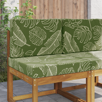 Utomhus Soffa Kudde Polyester Bladdesign 60 x 60 x 8 cm