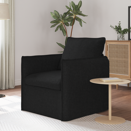 Soffa Svart 75 x 82 x 85 cm tyg