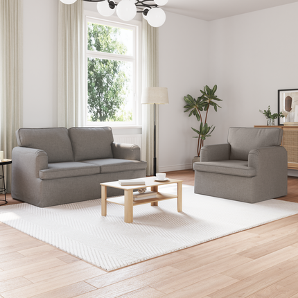 Soffset 2 st Taupe tyg