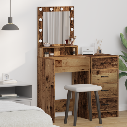 Smyckebord Gammalt trä 50 x 41 x 135 cm Konstruerat trä