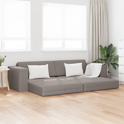Soffsäng Taupe 245 x 78 x 77 cm tyg