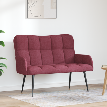 2-sits soffa Vinröd 115 x 61 x 87 cm Tyg