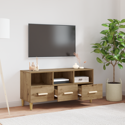 TV-skåp 102 x 36 x 50 cm Artisan Ek Konstruerat trä