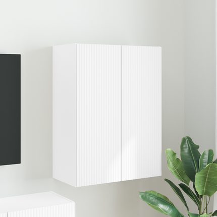 TV Vägghylla 59,5 x 31 x 80 cm Vit Konstruerat trä