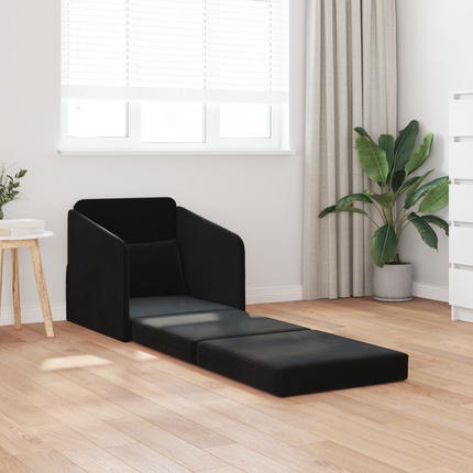 Soffsäng Svart 65 x 80 x 83 cm Sammet