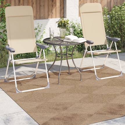 Områdesmattor Fyrkantig AGIRA Naturfärg 240 x 240 cm Polyester