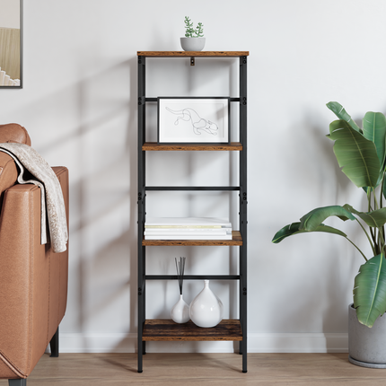 Hyllsystem 3 nivåer 40 x 29,5 x 115 cm Konstruerat trä