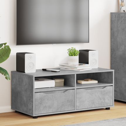TV-skåp 100 x 48 x 43 cm Betonggrå Konstruerat trä