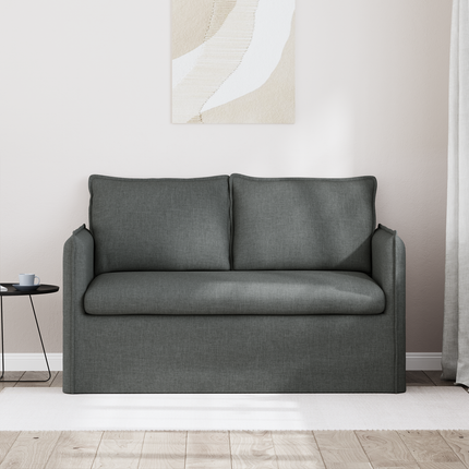 Soffa Mörkgrå 136 x 82 x 85 cm tyg