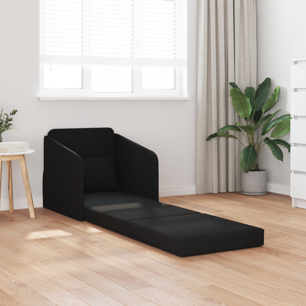 Soffsäng Svart 65 x 80 x 83 cm tyg